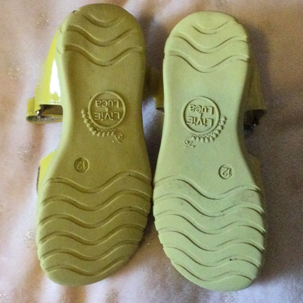 Livie & Luca size 12 mustard yellow petals Mary Jane - Picture 5 of 5